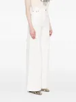 Хлопковые брюки CHLOÉ, белый - фото 3