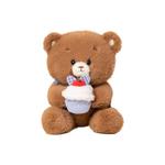 Плюшевый мишка 25 см YIHEGE, коричневый - фото