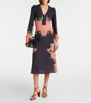 Платье миди с цветочным принтом Etro, Print On Blue Base - фото 2