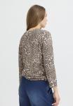 Джемпер PULZ SARA ONECK, Brown Animal Printed/Brown - фото 3