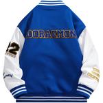 Бейсбольная куртка унисекс Doraemon, Черный - фото 10