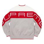 Свитер stretch crewneck 'white red grey' Supreme, белый - фото 2