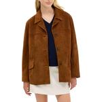 COACH Кожаная куртка женская, Light Brown - фото 2