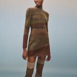 Свитер женский коричневый Hermes - фото