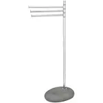 WENKO Полотенцедержатель «Pebble Stone», хром/серый - фото