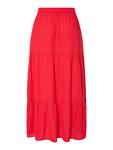 Длинная юбка Pieces, красный - фото 2
