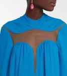 Мини-платье с вырезом Stella McCartney, Cerulean Blue - фото 4