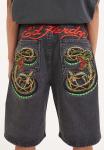 Джинсовые шорты SNAKE Ed Hardy, серый - фото 3