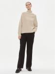 Свитер-водолазка свободного кроя Calvin Klein, бежевый - фото 2
