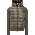 Куртка с капюшоном на молнии Moncler, хаки - фото
