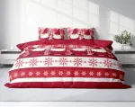 Постельное белье One-Home, красный - фото