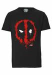 Футболка с принтом MARVEL DEADPOOL FACE LOGOSHIRT, цвет schwarz - фото 4