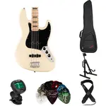 Набор Squier Affinity Series Active Jazz Bass Essentials - Олимпийский белый - фото