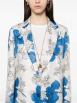 P.A.R.O.S.H. блейзер с цветочным принтом, белый - фото 5