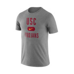 Мужская серая футболка с принтом USC Trojans Team Arch Nike, серый - фото 3