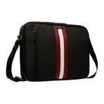 BALLY Мужская черная тканевая сумка через плечо - фото 2