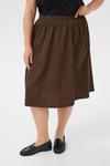 Юбка KAFFE CURVE, коричневый - фото 2