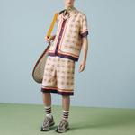 Повседневные шорты мужские бежевые Gucci, бежевый - фото 2