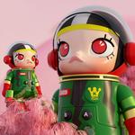 Space Molly Watermelon Mega Collection 400% POP MART - фото 6