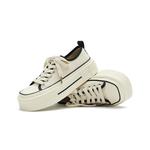 Женские низкие скейтерские кроссовки MASOOMAKE, Экрю - фото 4