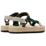 Сандалии мужские Loewe, зеленый / белый - фото 5