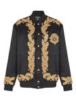Balmain бомбер с вышивкой, черный - фото