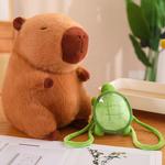 Плюшевая кукла Fuzzy Turtle Backpack Capybara FANNIKEER - фото 4