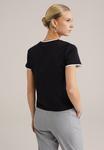 Футболка WE Fashion Basic T-shirt, Black - фото 3