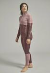 Поло ORTOVOX 185 ROCK'N'WOOL ZIP NECK, Dusk Rose/Mauve - фото 2
