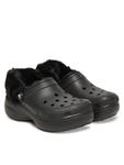 Мюли Crocs Classic Platform Fuzz Lined Clog 212854, черный - фото 2