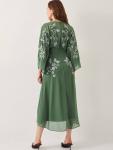 Вышитое платье ханны Monsoon, зеленый - фото 2