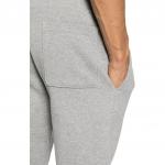 Брюки спортивные хлопковые с нашивкой-лого Moncler, серые - фото 6