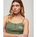 Блуза Superdry Essential Button Down, зеленый - фото 3