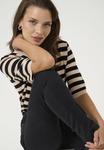 Футболка Kaffe LIZZA STRIPED, Smoke Gray Black Deep Stripe/Black - фото 5