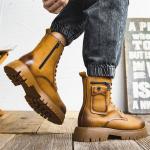 Мужские ботинки Cahhrrn X Martin Boot Men Beige Weishibangwei - фото 13