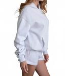 Флисовый свитер с капюшоном Gianna в цвете «пепел» Tic Toc, Ash - фото 3