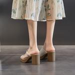 Женские сандалии Slide POOQ, черный - фото 7