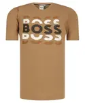 Футболка Regular fit Boss Kidswear, коричневый - фото
