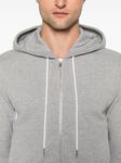 Худи на молнии с полосками 4-Bar Thom Browne, серый - фото 5