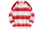 Свитер унисекс GOLFCROSS, красно-белый в полоску - фото 4