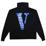 Толстовка Vlone Friends Черный/Синий - фото 2