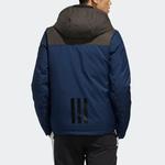 Пуховик мужской синий Adidas Neo, синий - фото 4