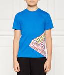Футболка детская Guess с рисунком, синий - фото