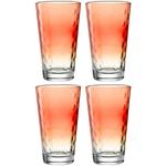 Набор бокалов OPTIC 540 мл, 4 предмета Leonardo, красный - фото