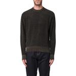 Свитер с вышитым узором ARMANI EXCHANGE, оливковый - фото 3