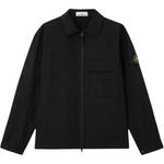 Рубашка Compass Patch Zipped Jacket STONE ISLAND, черный - фото