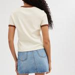 Футболка женская кремовая Coach - фото 3