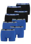 Боксеры HEAD Boxershorts Head Basic Boxer 8P, цвет Black Blue/Blue Black - фото