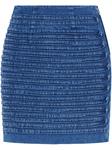 Versace юбка мини со вставками, синий - фото
