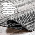 Ковер nuLOOM, 153 x 227 см, Nova Bohemian Striped, Dark Grey - фото 4